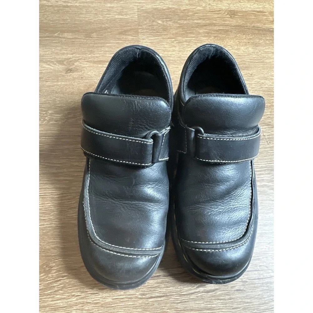 Dr Martens‎ Women's US 7 UK 5 Monk Strap Black Leather Platform Shoes Vintage